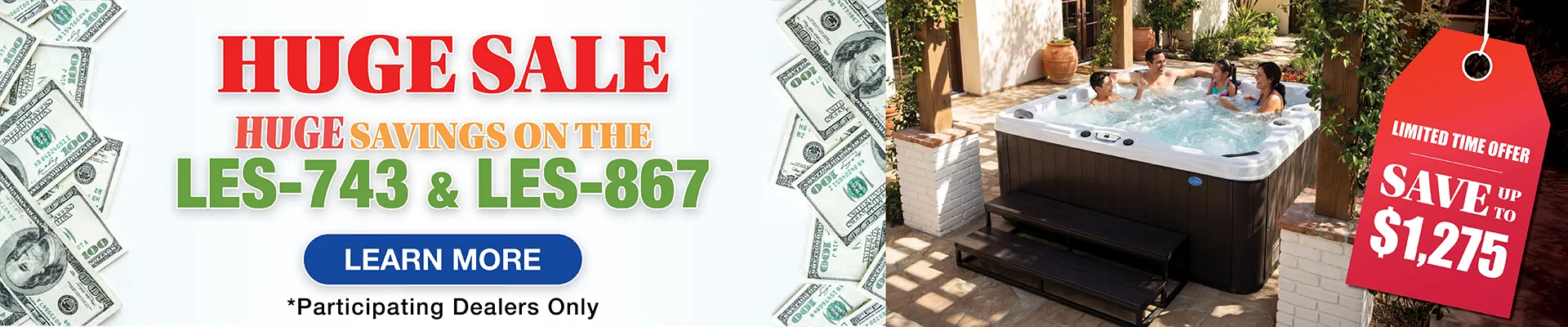 Calspas hot tub being used in a family setting - Roseville